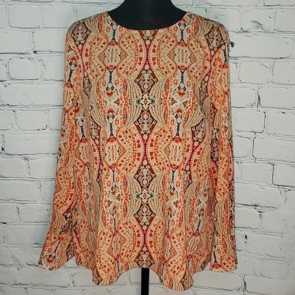 Dalia Tops - Dalia 70s Inspired Long Sleeve Blouse